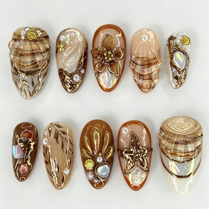 Nail Tips Featuring Maritime Designs