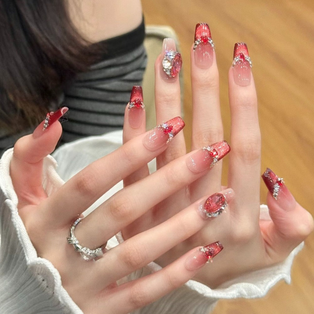 Creative Press-On Stiletto Nail Art Design