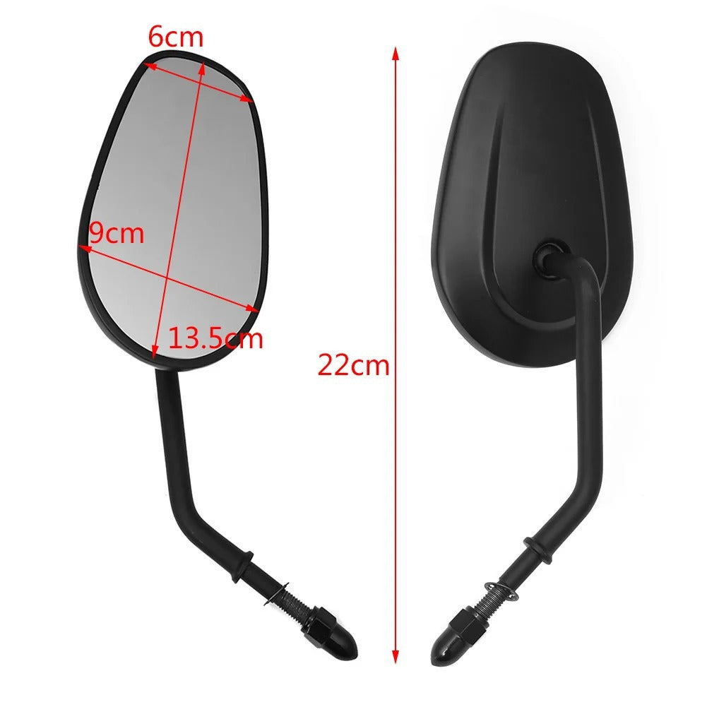 Chrome Finish Adjustable Rearview Mirror for Motorcycles