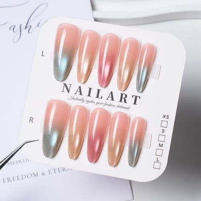 Press-On Nail Kit Featuring Distinctive Bow Patterns