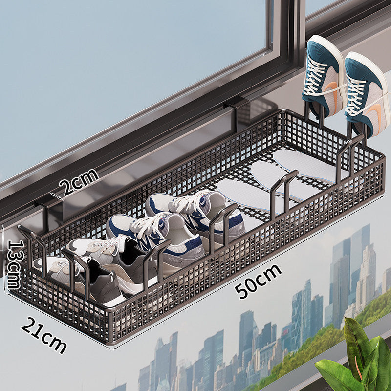 Over-the-Door Shoe Storage Rack with Adjustable Design