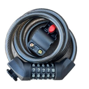Combination Cable Lock with Adjustable Design