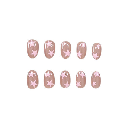 Star Pattern Nail Art Design for Creative Nails
