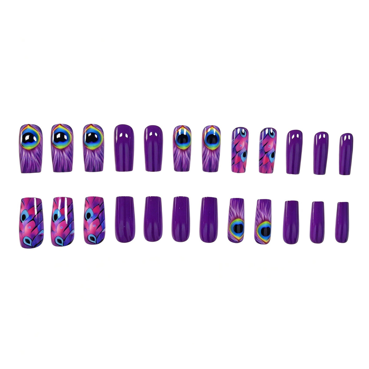 Peacock Design Nail Art Decoration