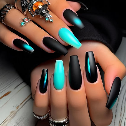Trendy Ombré Acrylic Nails Design
