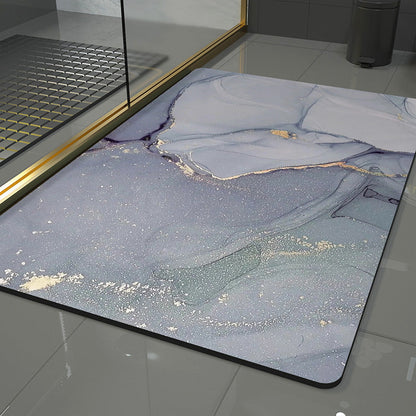 Wave Design Area Rug with Abstract Pattern