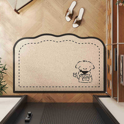Charming Entrance Mat with Detective Theme