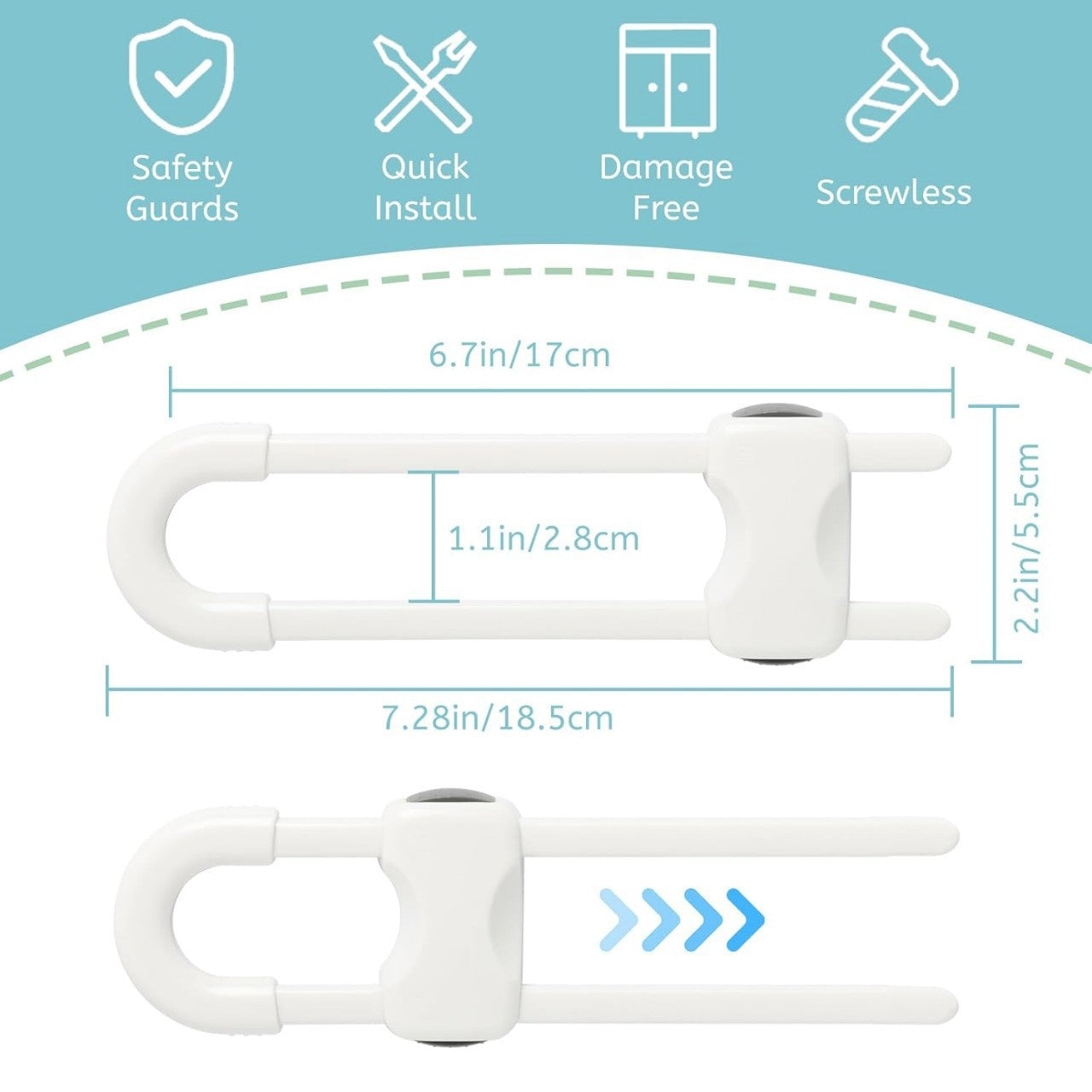 Security Strap for Doors with Adjustable Locking Mechanism