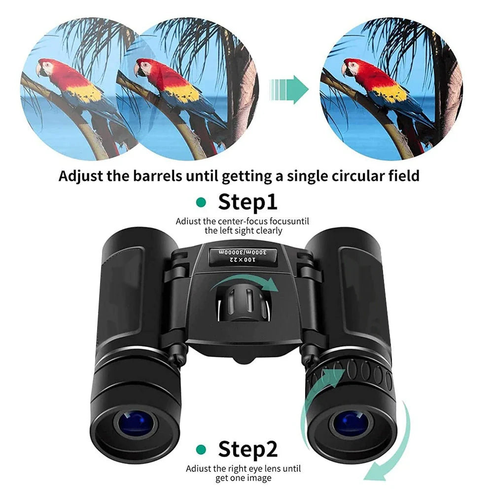 HD 40x22 Military-Grade Binoculars for Long-Distance Observation
