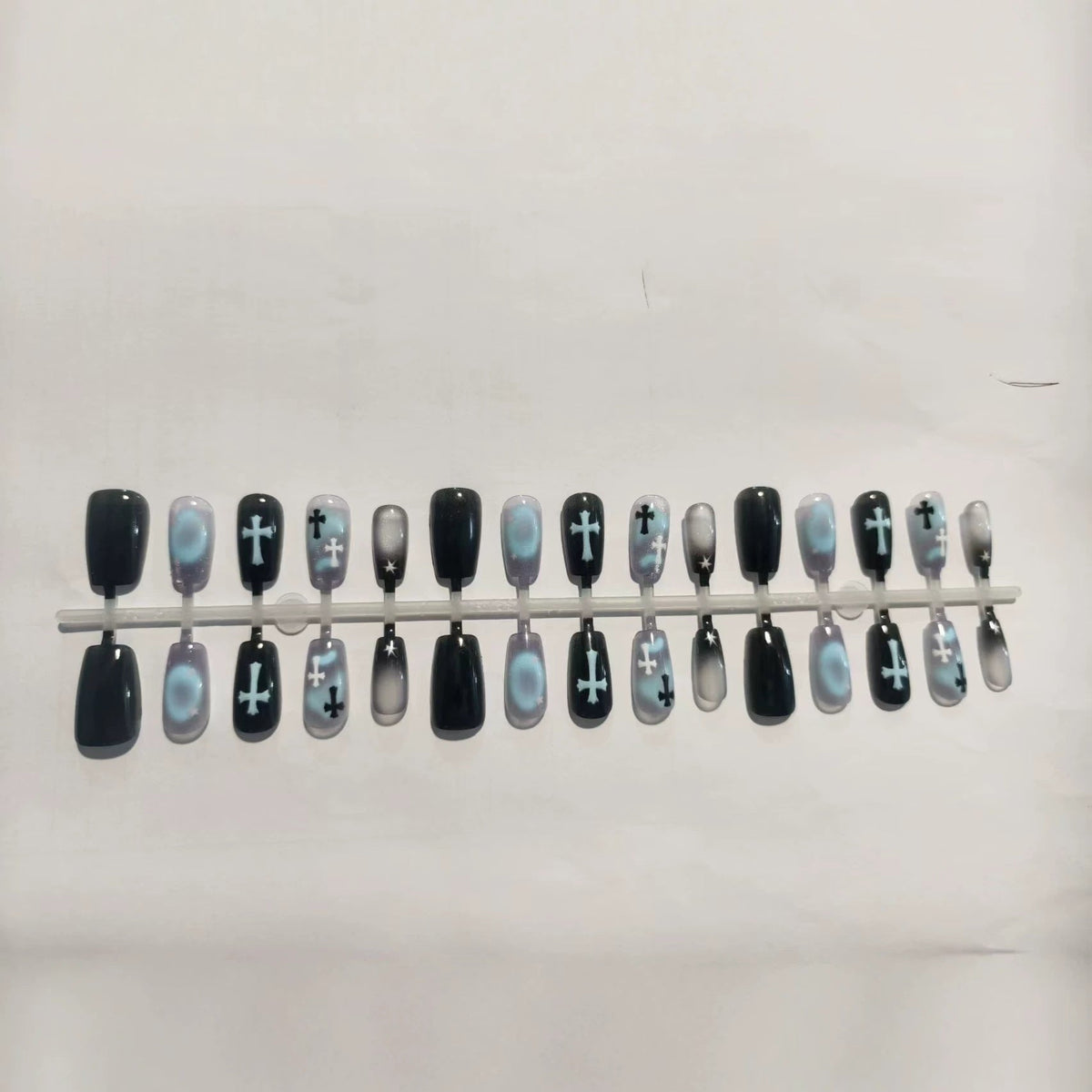 Nail Art Kit with Celestial Cross Designs