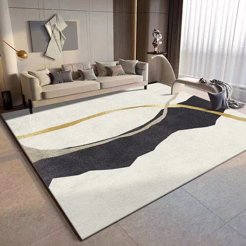 Geometric Pattern Area Carpet in Abstract Design