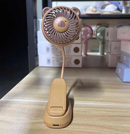 Compact Animal Face Desk Fan – Cute Portable Cooling Device