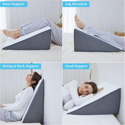 Ergonomic Sleep Wedge Pillow with Adjustable Design