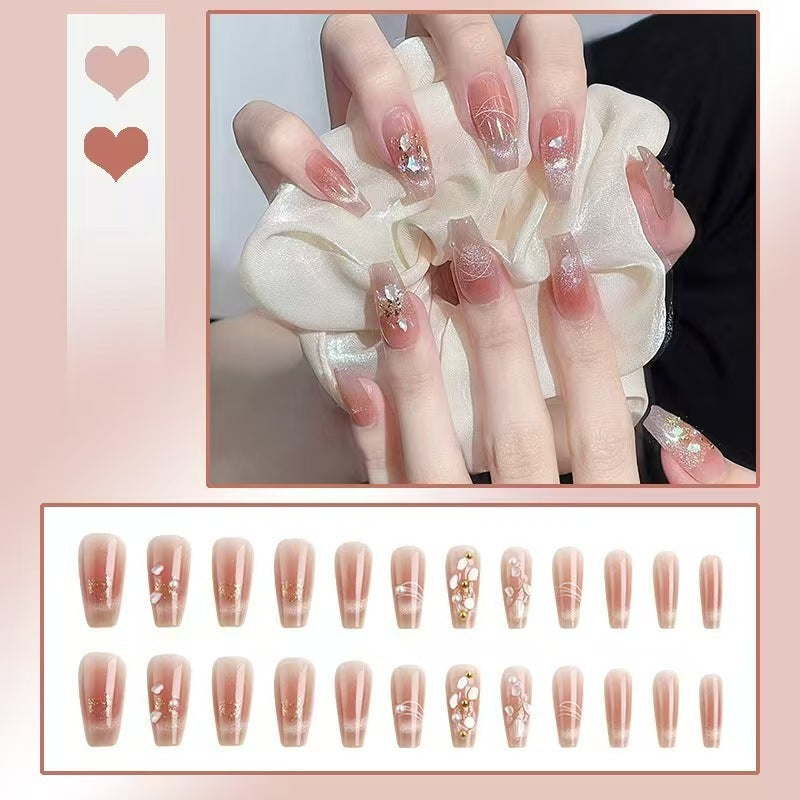 Glitter Accent Artistic Nail Design
