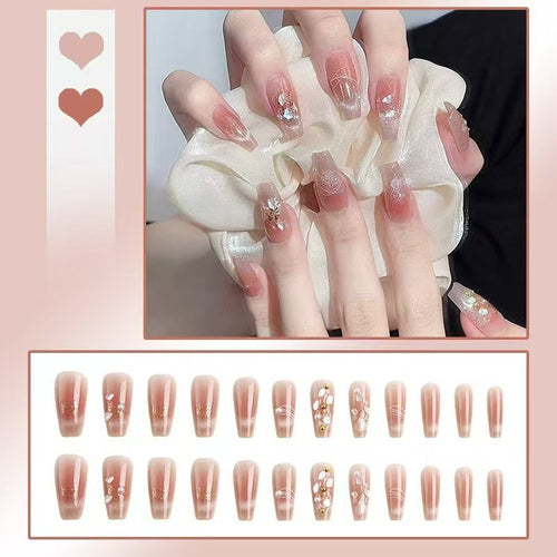 Glitter Accent Artistic Nail Design
