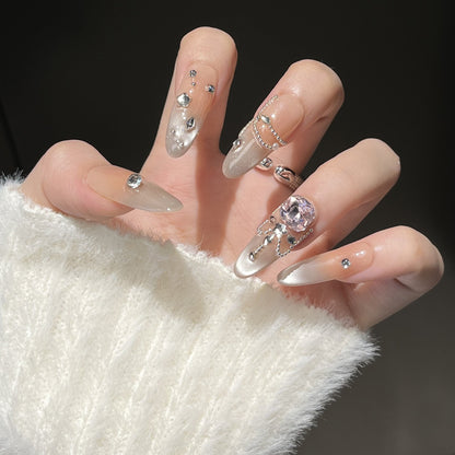 Set of 3D Decorative Press-On Nail Art