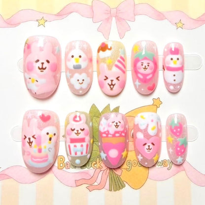 Glitter Nail Art Set with Ombre Design
