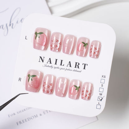 Press-On Nail Kit Featuring Distinctive Bow Patterns