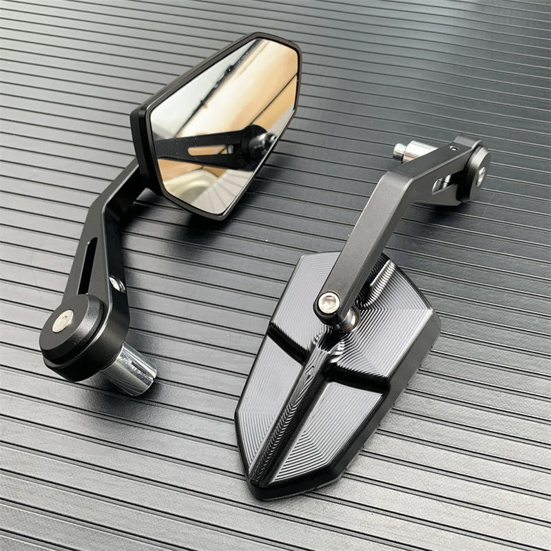 Motorcycle Mirrors with Adjustable Features