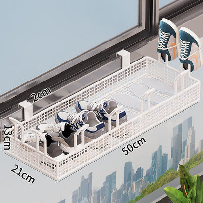 Over-the-Door Shoe Storage Rack with Adjustable Design