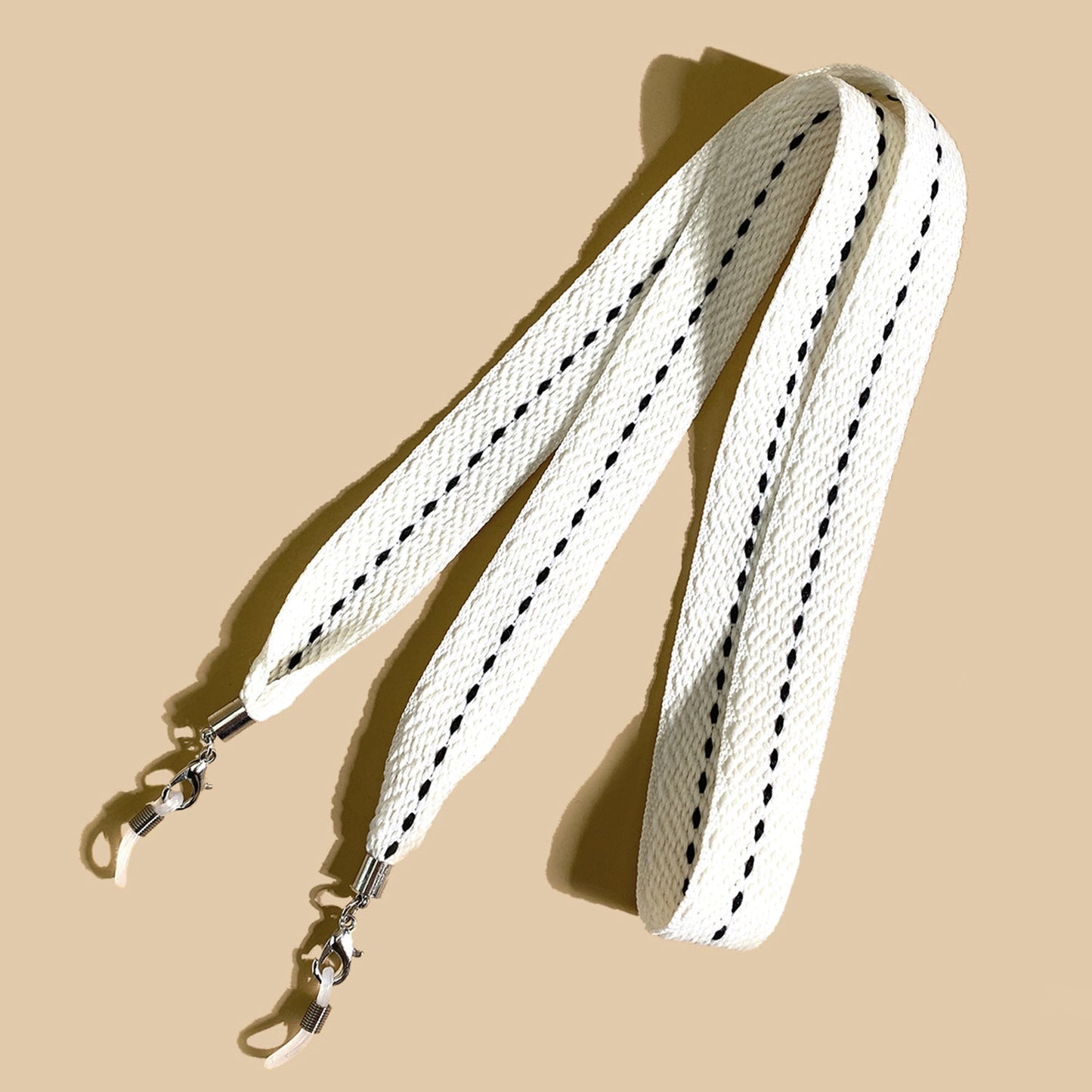 Flexible Eyewear Strap with Adjustable Woven Design