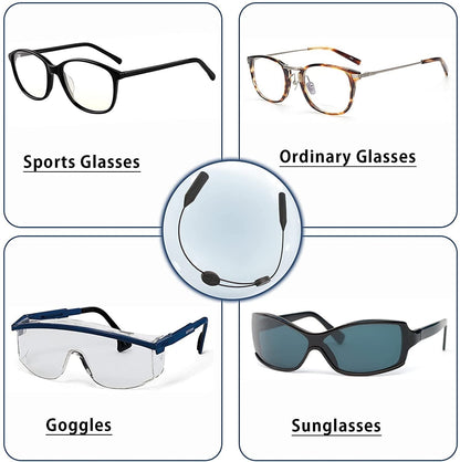 Eyewear Stabilization Strap with Adjustable Fit