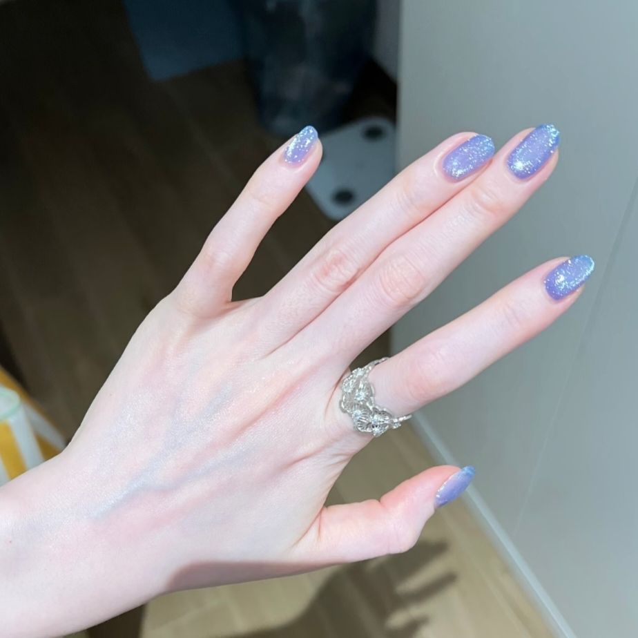 Glitter Nail Art Set with Ombre Design