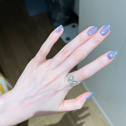 Glitter Nail Art Set with Ombre Design