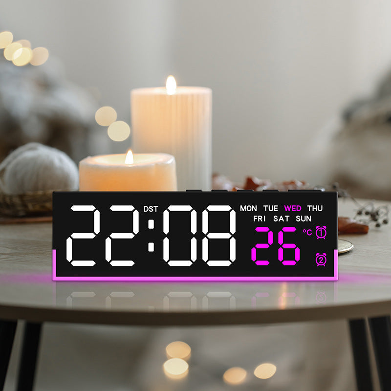 Digital Alarm Clock with Temperature Display