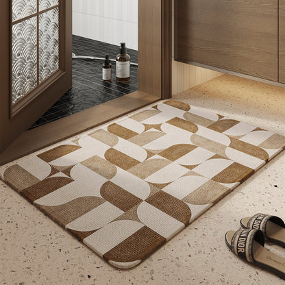 Contemporary Design Area Carpet with Abstract Patterns