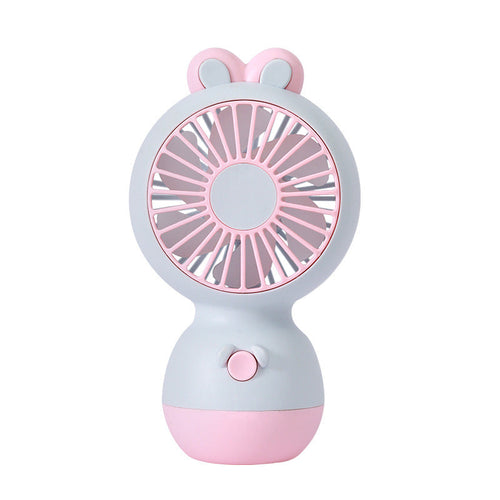 Cute Rabbit Design Portable Rechargeable Mini Fan