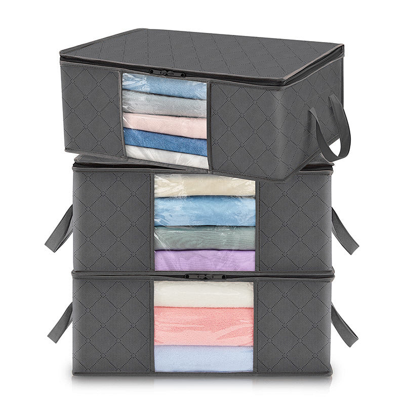 Clear Window Storage Bins for Clothes with Handles – Foldable Organizer