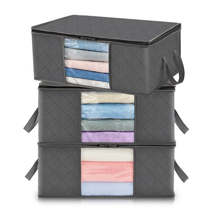 Clear Window Storage Bins for Clothes with Handles – Foldable Organizer