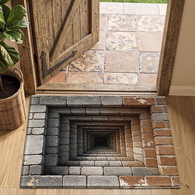 3D Illusion Welcome Mat for Entrance