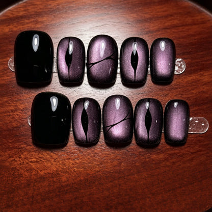 Press-On Nails with Artistic Ombre Design