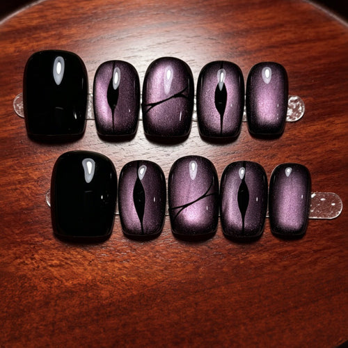 Press-On Nails with Artistic Ombre Design