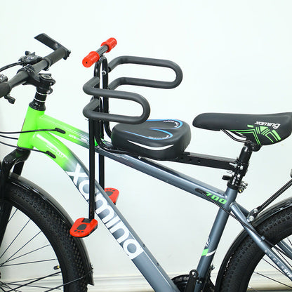Child Bicycle Passenger Seat with Safety Armrest - Adjustable and Padded