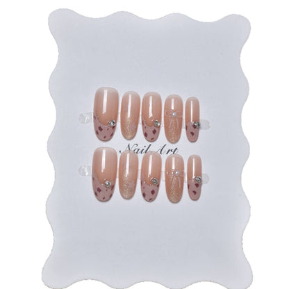 Themed Press-On Nail Art Set - Artistic Design