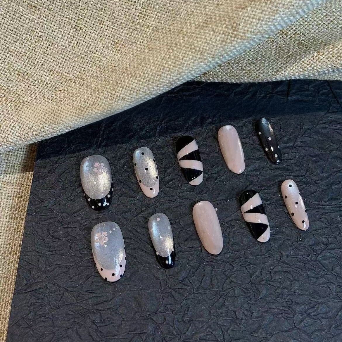 Glitter Nail Art Set with Ombre Design