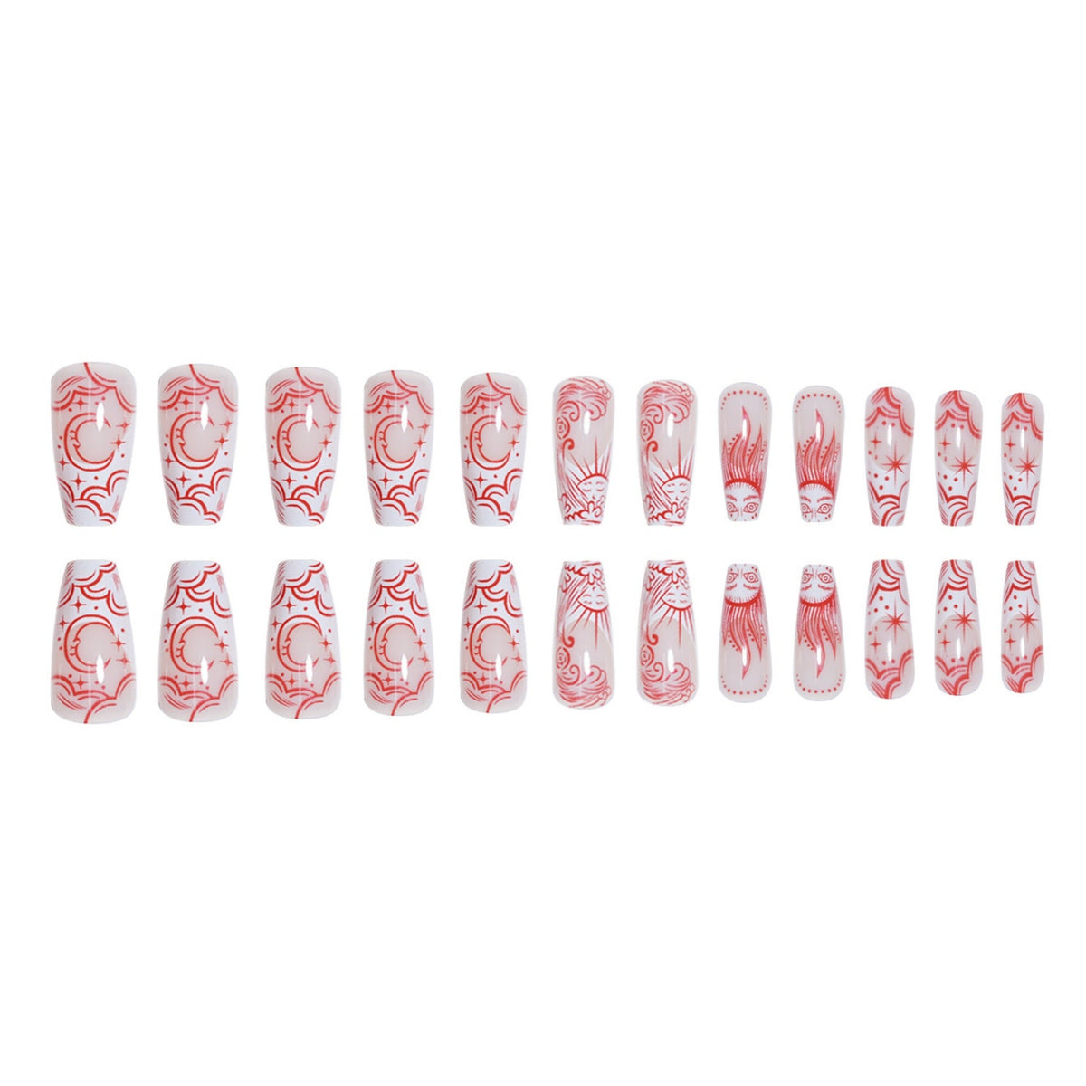 Decorative Press-On Nails with Unique Designs