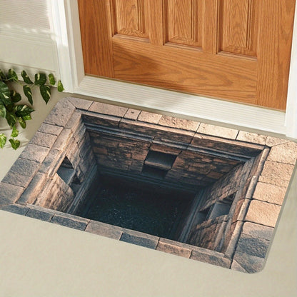Floor Mat with 3D Optical Illusion Design