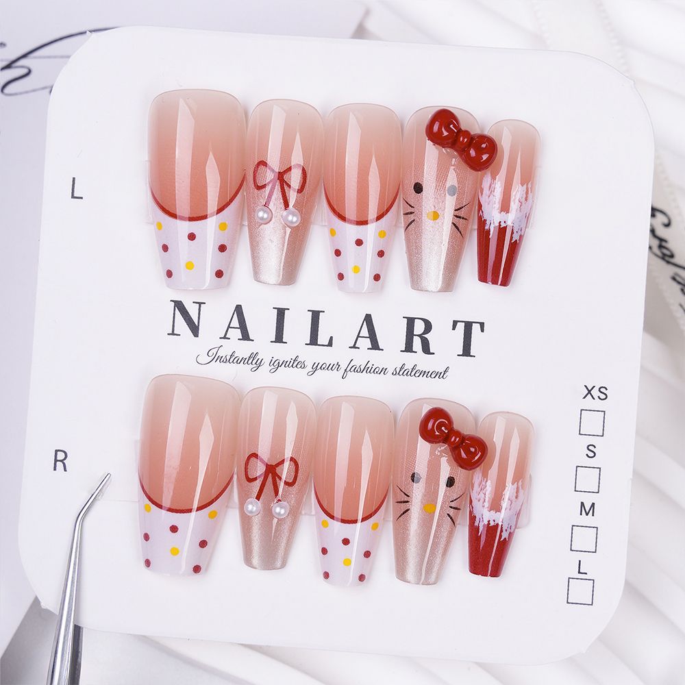 Cute Character Design Press-On Nail Set