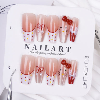 Cute Character Design Press-On Nail Set