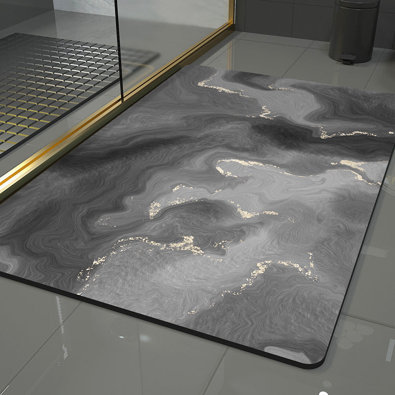 Wave Design Area Rug with Abstract Pattern