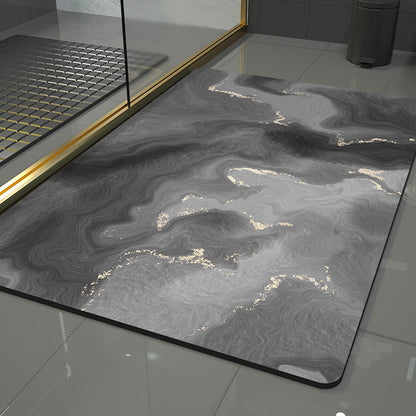Wave Design Area Rug with Abstract Pattern