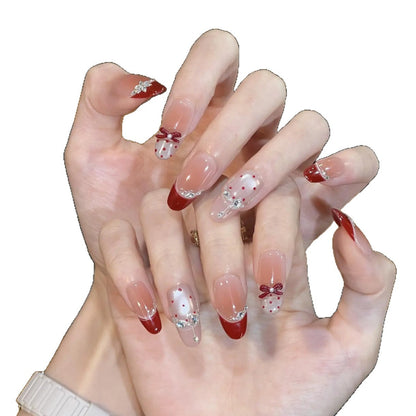 Themed Press-On Nails with Artistic Design