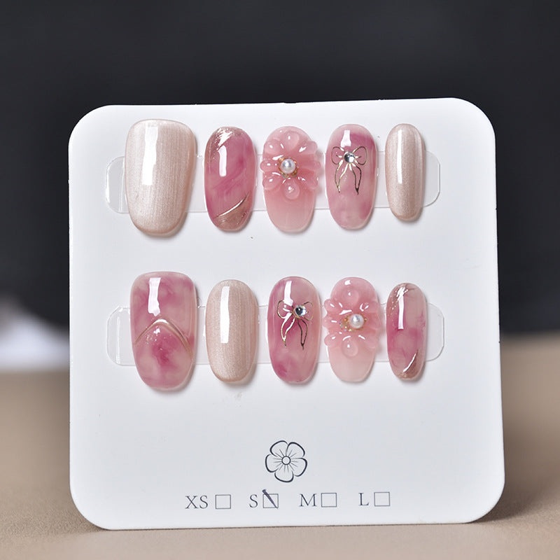 Set of 3D Decorative Press-On Nail Art