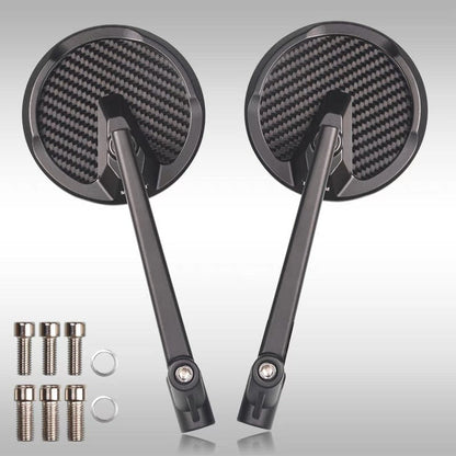 Motorcycle Mirrors with Adjustable Performance Features
