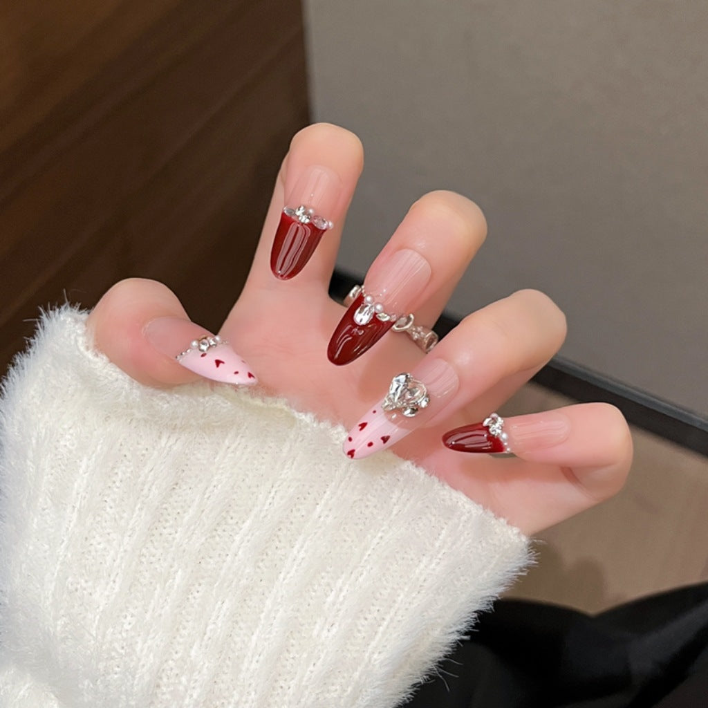 Set of 3D Decorative Press-On Nail Art