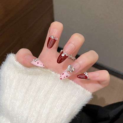 Set of 3D Decorative Press-On Nail Art